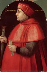 Portrét kardinála Thomase Wolseyho (asi 1475-1530)